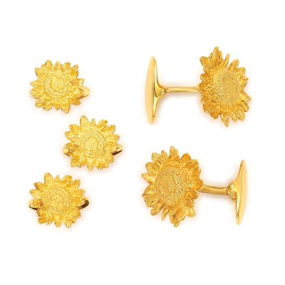 Lot 467 - Gold Sunflower Dress Set, Asprey