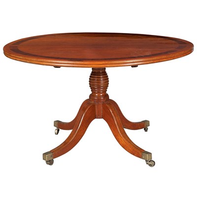 Lot 299 - Regency Banded Mahogany Breakfast Table Height...