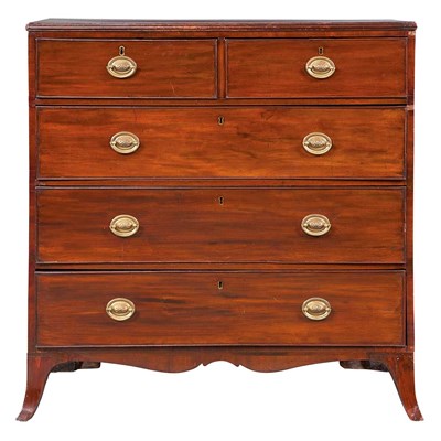 Lot 344 - George III Mahogany Chest of Drawers Height 42...