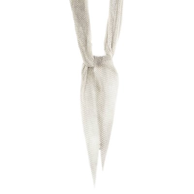 Lot 653 - Sterling Silver Mesh Scarf Necklace, Tiffany & Co., Elsa Peretti
