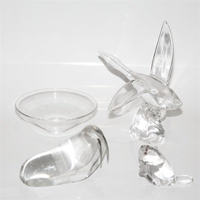 Lot 365 - Group of Steuben Glass Articles Comprising six...