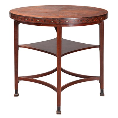 Lot 657 - Art Deco Parquetry and Mother-of-Pearl Inlaid...