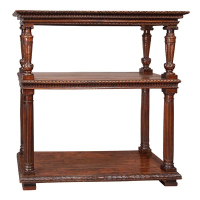 Lot 369 - Italian Neoclassical Walnut Open Bookshelf The...