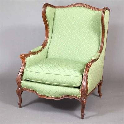 Lot 212 - Louis XV Style Walnut Bergere