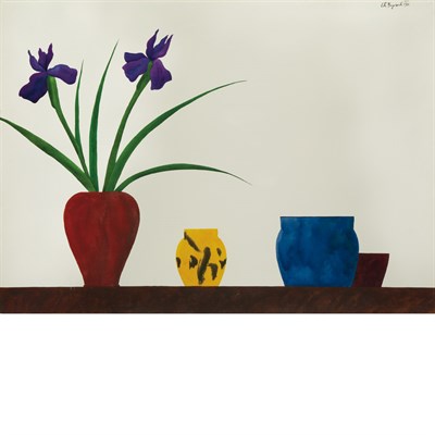 Lot 106 - Edward Baynard American, b. 1940 Irises, 1980...