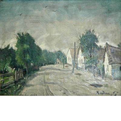 Lot 58 - Gyula Rudnay Hungarian, 1878-1957 The Road...
