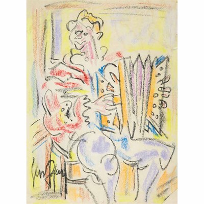 Lot 72 - Gen Paul French, 1895-1975 L'Accordeoniste...