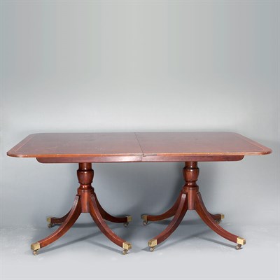 Lot 421 - George III Style Mahogany Double-Pedestal...