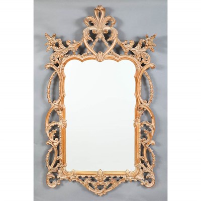 Lot 341 - Rococo Style Carved Beech Mirror Height 50...