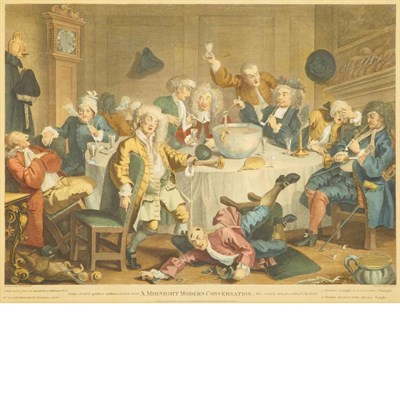 Lot 66 - After William Hogarth A MIDNIGHT MODERN...