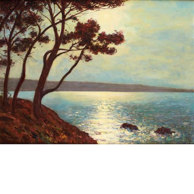 Lot 42 - Arsene Chabanian French, 1864-1949 Moonlight...