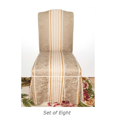 Lot 231 - Set of Eight Upholstered Dining Chairs