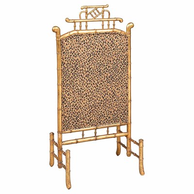 Lot 129 - Victorian Style Gilt and Upholstered Faux...