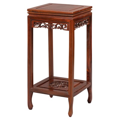 Lot 199 - Chinese Hardwood Plant Stand Height 32 inches,...