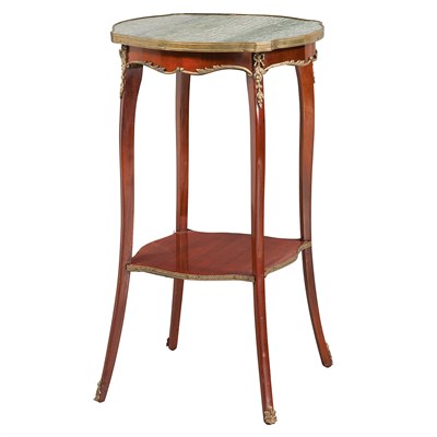 Lot 203 - Louis XV Style Marble Top Mahogany Side Table...