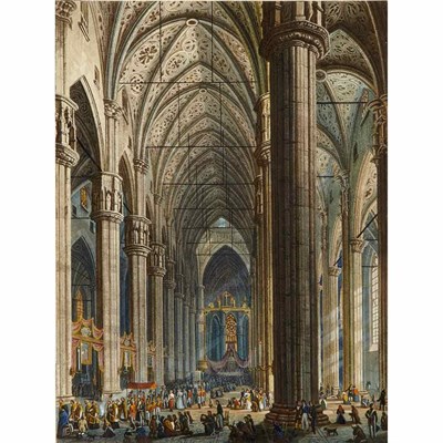 Lot 104 - Artist Unknown DOME DE MILAN Hand-colored...