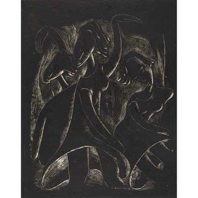Lot 141 - Angel Botello Puerto Rican, 1913-1986 Three...
