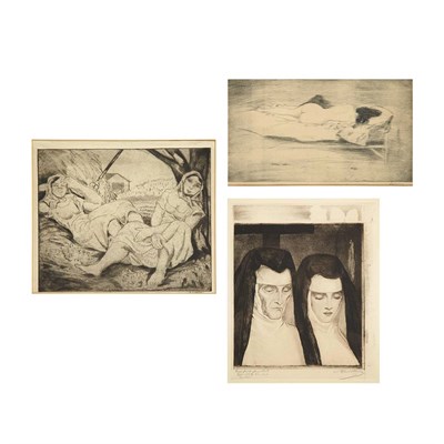 Lot 124 - Emil Ganso PEASANTS AT REST (SMITH I-123)...