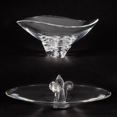 Lot 131 - Group of Three Steuben Glass Centerpieces