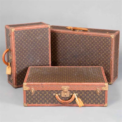 Lot 114 - Group of Three Louis Vuitton Hard Suitcases...