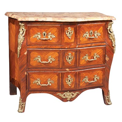 Lot 206 - Louis XV Gilt-Bronze Mounted Tulipwood and...