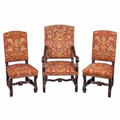 Lot 786 - Set of Ten Continental Baroque Style Carved...