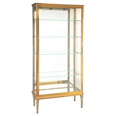 Lot 693 - Louis XVI Style Gilt-Bronze Mirrored Vitrine...