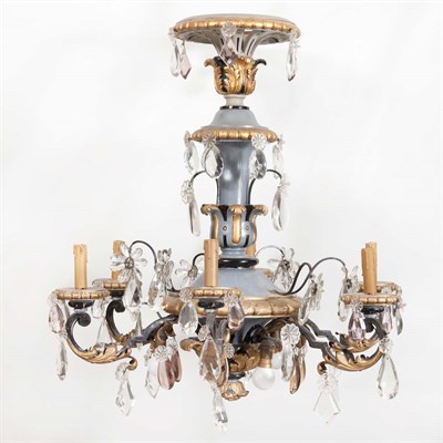 Lot 418 - Louis XVI Style Painted Wood, Metal and Iron...