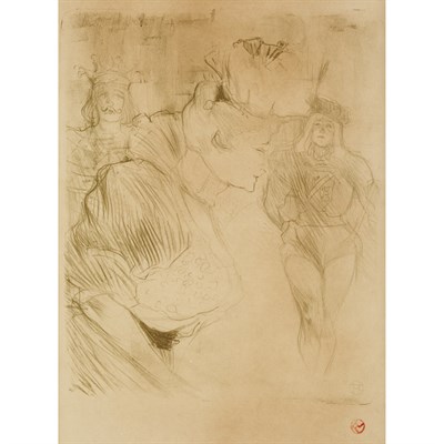 Lot 677 - Henri de Toulouse-Lautrec LENDER SALUANT (D....