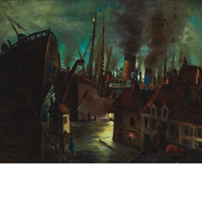 Lot 80 - Frans Masereel Belgian, 1889-1972 Le Port La...