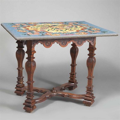 Lot 771 - Baroque Style Carved Walnut Table The...
