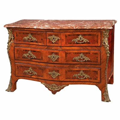 Lot 192 - Louis XV Gilt-Bronze Mounted Tulipwood,...