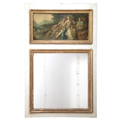 Lot 470 - Louis XVI Style Painted and Parcel Gilt...