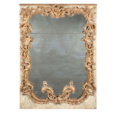 Lot 198 - Continental Rococo Faux Painted and Parcel...