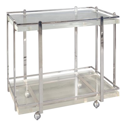 Lot 189 - Karl Springer American, 1931-1991 Two-Tier Bar...