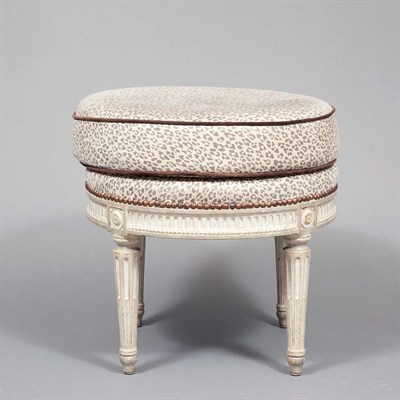 Lot 205 - Louis XVI Style Painted Taboret Height 19...