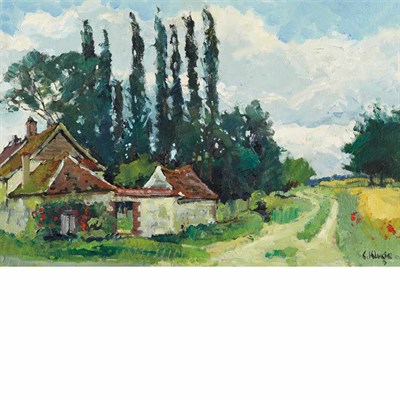 Lot 102 - Constantine Kluge French, 1912-2003 Peupliers...