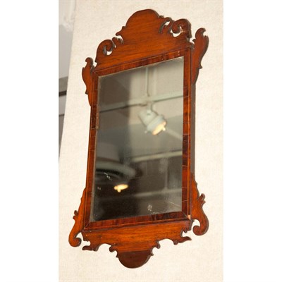 Lot 514 - Chippendale Style Stained Wood Mirror Height...