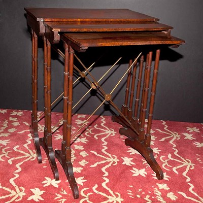 Lot 211 - Nest of Three Regency Style Mahogany and...