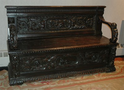 Lot 718 - Italian Renaissance Walnut Cassapanca The...