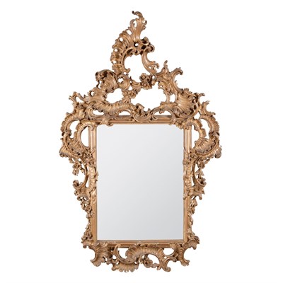 Lot 489 - Italian Rococo Style Gilt-Wood Mirror 19th...