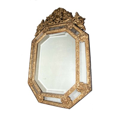 Lot 421 - Continental Baroque Style Gold Painted Pressed...