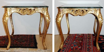 Lot 699 - Pair of Louis XV Style Gilt-Wood Side Tables...