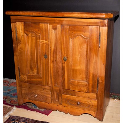 Lot 218 - French Provincial Fruitwood Side Cabinet...