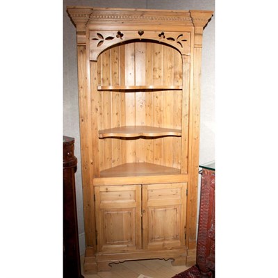 Lot 105 - English Pine Corner Cabinet Height 6 feet 7...