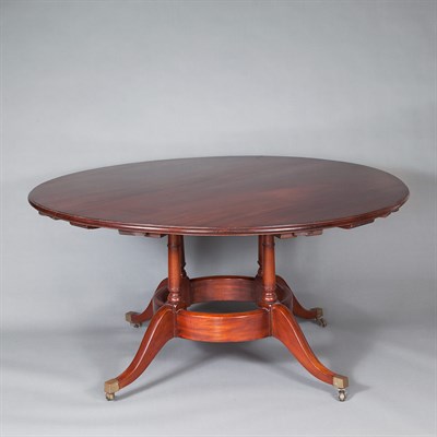 Lot 192 - Regency Style Mahogany Circular Extension...