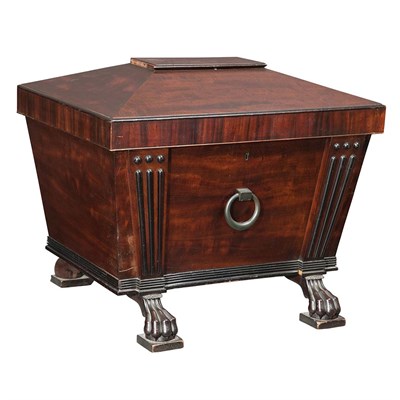 Lot 491 - George IV Part Ebonized Mahogany Cellaret 19th...