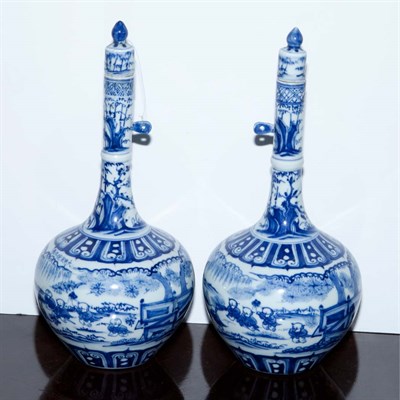 Lot 249 - Two Chinese Blue and White Glazed Porcelain...