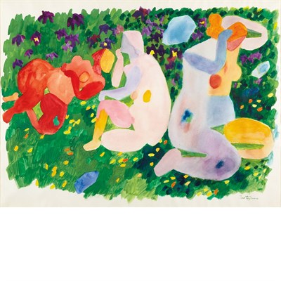 Lot 197 - Gregorio Prestopino American, 1907-1984 3...