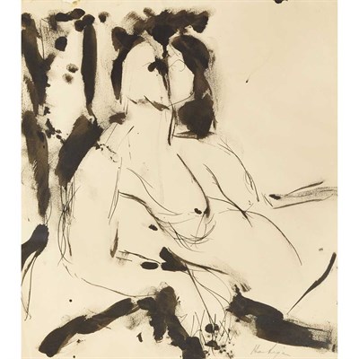 Lot 185 - Grace Hartigan American, 1922-2008 Seated...